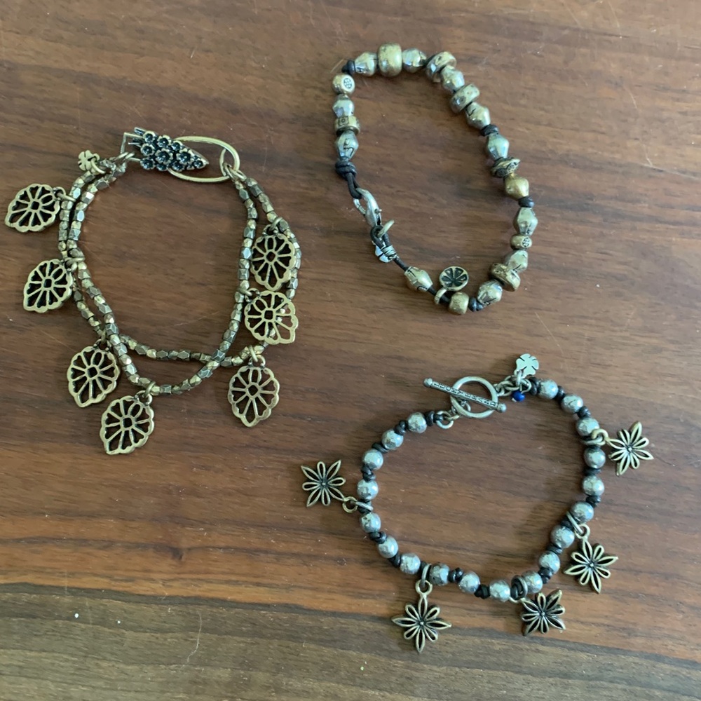 Bundle of three Lucky Brand bracelets
